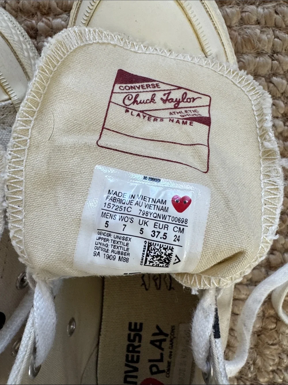 CDG Play Converse ‘70 Hi in Polka Dot